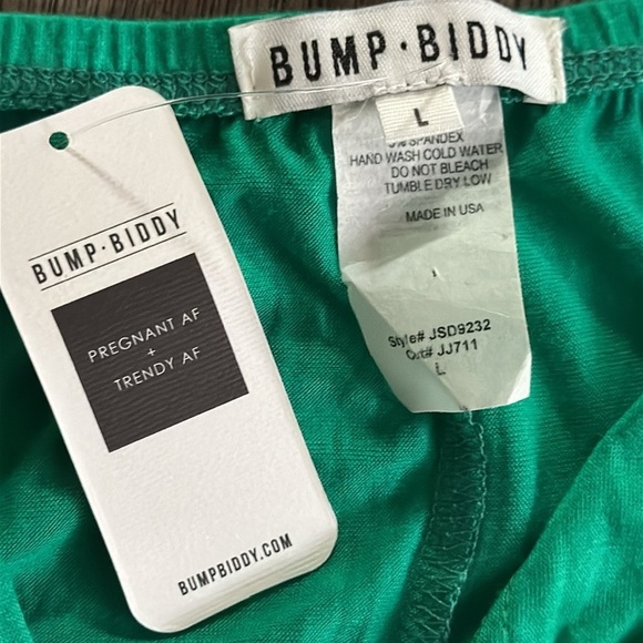 Bump Biddy Halter Maxi Maternity Dress Green - Picture 6 of 7